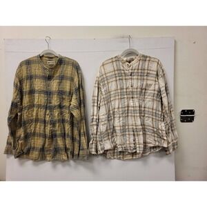 Northwest Territory XL Shirt Lot 2 Plaid Button Up Menswear Cotton Blend